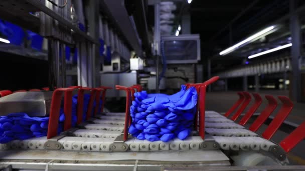 Luva Nbr Linha Produção Embalagens Automáticas Norte China — Vídeo de Stock