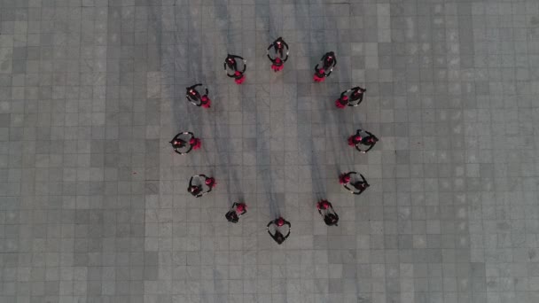 Paese Luannano Provincia Hebei Cina Maggio 2020 Signore Praticano Danza — Video Stock