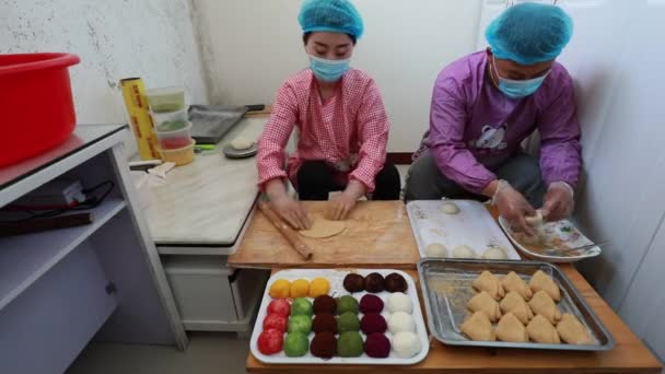 Paese Luannano Provincia Hebei Cina Maggio 2020 Gli Chef Realizzano — Video Stock