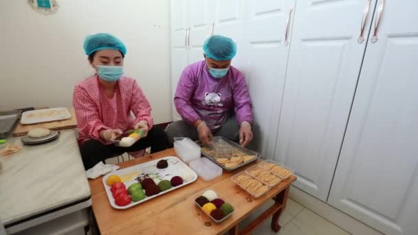 Lannan County Provincie Hebei Čína Května 2020 Šéfkuchaři Vyrábějí Tradiční — Stock video