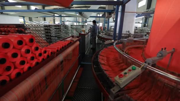 Luannan County Kina December 2020 Arbetare Upptagna Fabrik Produktionslinje För — Stockvideo