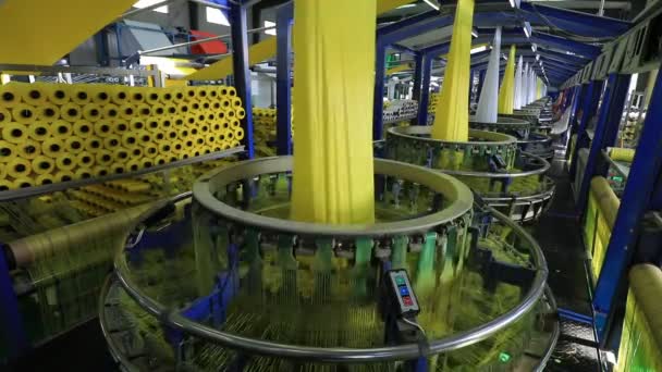 Plast Vävd Påse Produktionslinje Fabrik Norra Kina — Stockvideo