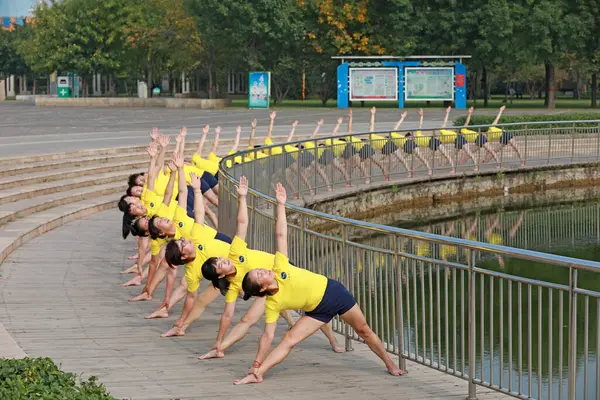 Luannan County Provincia Hebei China Septiembre 2020 Las Mujeres Practican — Foto de Stock