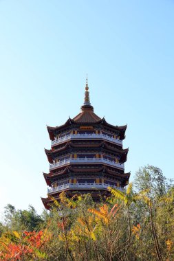 Kuzey Çin 'de Çin klasik mimari manzarası