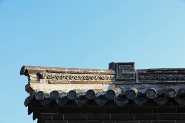 Antik mimari, saçaklar, mimari manzara, Kuzey Çin