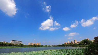 Güzel rıhtım manzarası, Kuzey Çin