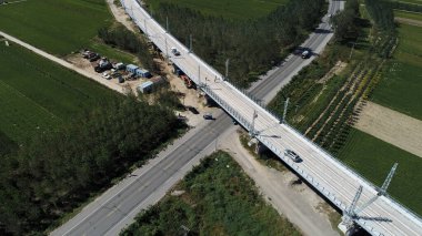 Elektrikli demiryolu şantiyesi, Kuzey Çin