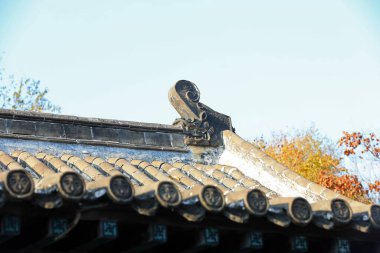 Antik mimari, saçaklar, mimari manzara, Kuzey Çin