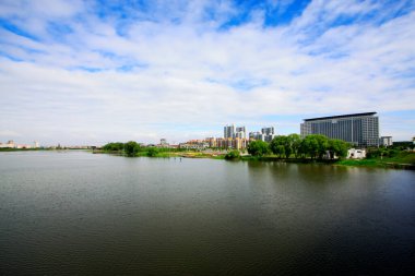 LUANNN COUNTY - 7 Haziran 2014 Kuzey Nehri Parkı manzarası, Luannan County, Heibei Eyaleti, Çin