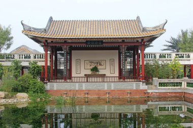 BEIJING - 23 Ekim: Lingnan bahçe mimarisi, 23 Ekim 2014, Pekin, Çin