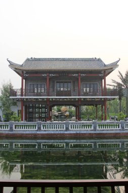 BEIJING - 23 Ekim: Lingnan bahçe mimarisi, 23 Ekim 2014, Pekin, Çin