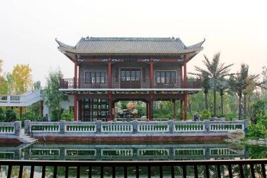 BEIJING - 23 Ekim: Lingnan bahçe mimarisi, 23 Ekim 2014, Pekin, Çin