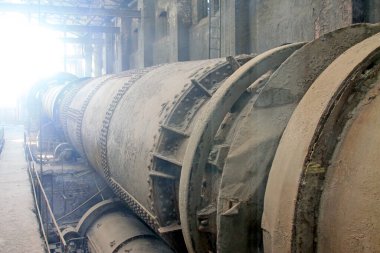 TANGSHAN ŞEHRİ - Kasım 18: Müzedeki orijinal mekanik ekipman, Kasım 18, 2014, Tangshan City, Hebei Eyaleti, Çin