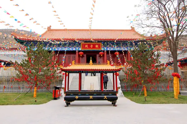 stock image LUAN COUNTY - NOVEMBER 23: Hengshan Dajue Temple monastery landscape architecture, on november 23, 2014, Luan County, Hebei Province, China