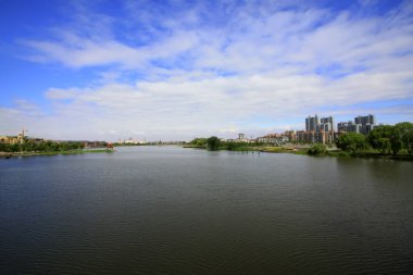 LUANNN COUNTY - 7 Haziran 2014 Kuzey Nehri Parkı manzarası, Luannan County, Heibei Eyaleti, Çin