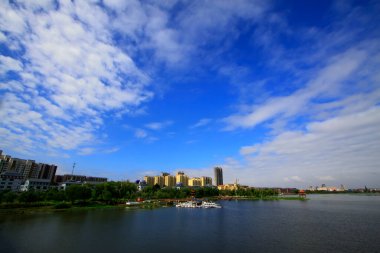 LUANNN COUNTY - 7 Haziran 2014 Kuzey Nehri Parkı manzarası, Luannan County, Heibei Eyaleti, Çin