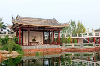 BEIJING - 23 Ekim: Lingnan bahçe mimarisi, 23 Ekim 2014, Pekin, Çin