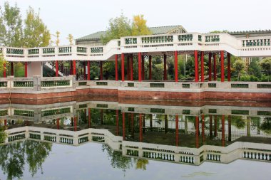 BEIJING - 23 Ekim: Lingnan bahçe mimarisi, 23 Ekim 2014, Pekin, Çin