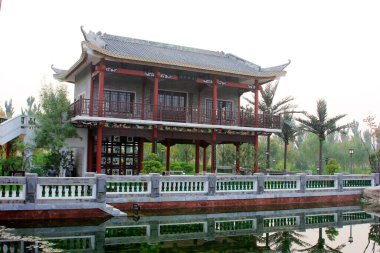 BEIJING - 23 Ekim: Lingnan bahçe mimarisi, 23 Ekim 2014, Pekin, Çin