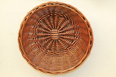 Hasır örgü malzemeleri, fotoğrafa yakın çekim.