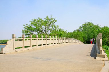 Köprü korkulukları ve yeşillik