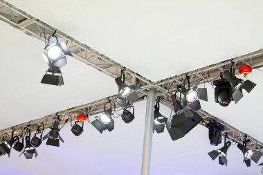 sahne ışıkları fotoğrafın yakınlaştırılması