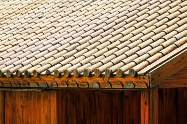 Ahşap çatı fotoğraf yakın çekim