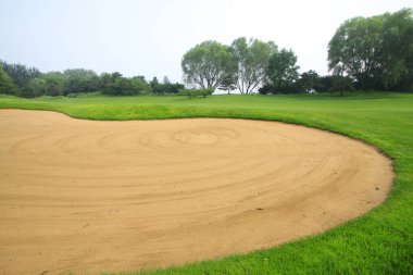 Golf sahası, fotoğrafa yakın çekim