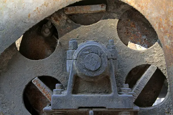 Oksitlenme paslanma, metal parçalar, fotoğrafa yakın çekim.