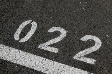 Asfalt Asfalt Asfaltındaki Numara