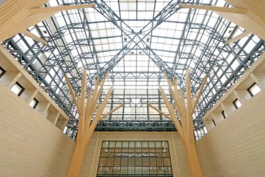 Hebei Müzesi 'ndeki Fornix Hall, fotoğrafa yakın çekim.