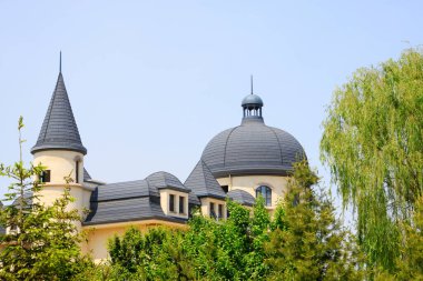 Bir parkta Avrupa peyzaj mimarisi