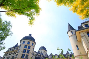 Bir parkta Avrupa peyzaj mimarisi