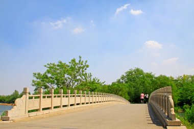 Köprü korkulukları ve yeşillik