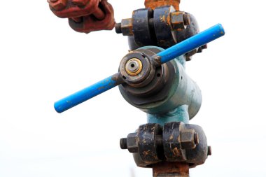 Petrol makineleri ve kontrol çubuğu, fotoğrafa yakın çekim