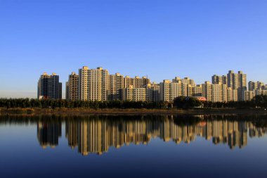 Kuzey Çin 'deki şehir manzarası