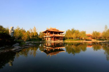 Çin antik mimari manzarası