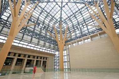 Hebei Müzesi 'ndeki Fornix Hall, fotoğrafa yakın çekim.