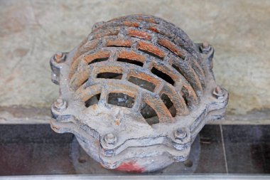 Oksitlenme paslanma mekanik ekipman fotoğrafa yakın çekim