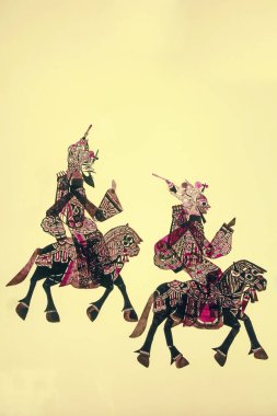 Çin gölge kuklaları.