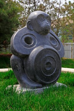 Zodyak 'ın heykeli.