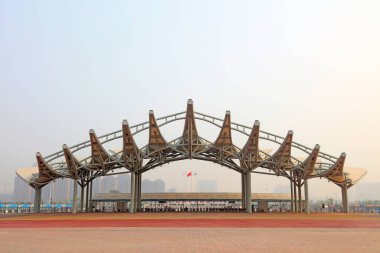 Tangshan City - 1 Mayıs 2016: 2016 Tangshan Dünya Bahçecilik Sergisi, Tangshan City, Hebei, Chin