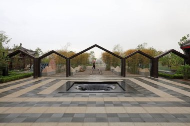 Eşit şartlarda Çin klasik mimari manzarası