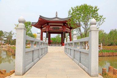 Çin Klasik Bahçesi 'nin mimari manzarası