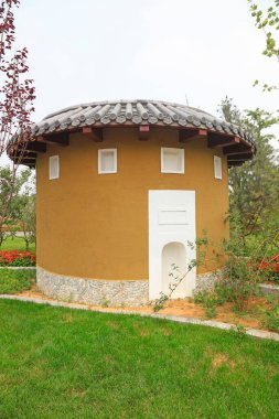 Chin 'deki Fujian toprak binasının küçülmüş manzarası.