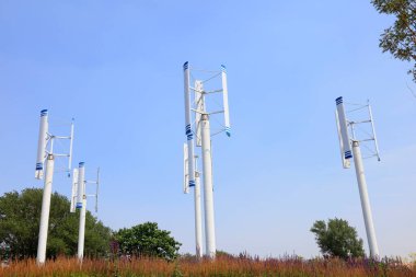 İç Moğolistan 'da dikey rüzgar türbini, Chin