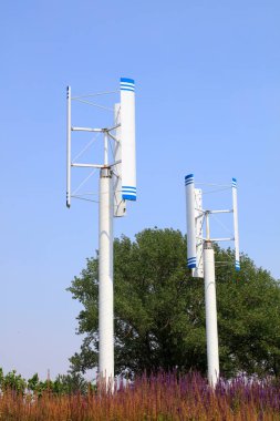 İç Moğolistan 'da dikey rüzgar türbini, Chin