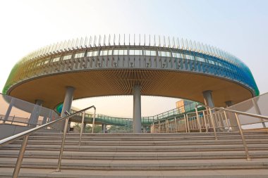 Tangshan - 21 Haziran 2016 'da Tangshan' daki Tangshan Dünya Bahçıvanlık Sergisi 'nde düşük karbon bilim ve teknoloji müzesi, Tangshan şehri, Hebei, Çin