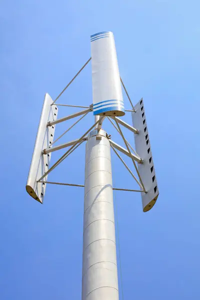 Eixo Vertical Turbina Eólica Mongólia Interior Chin — Fotografia de Stock