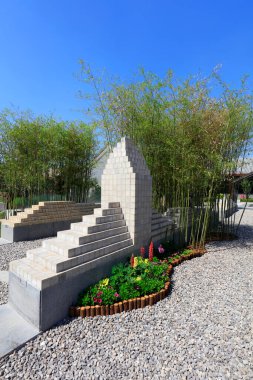 Tangshan 'daki South Lake Park manzarası 